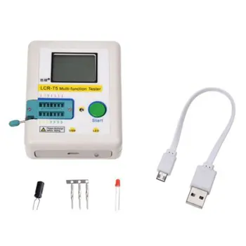 

LCR-T5 Multifunction Tester Backlight LCD Transistor Tester NPN PNP MOSFET Diode Triode Capacitance ESR Meter