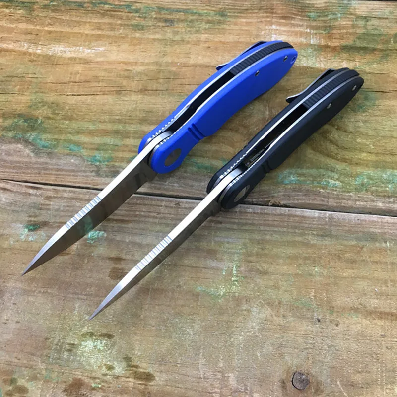 Открытый выживания небольшой складной нож G10 Ручка 9Cr18MoV лезвие высокой твердости Карманный Кемпинг Фрукты Ножи EDC инструмент