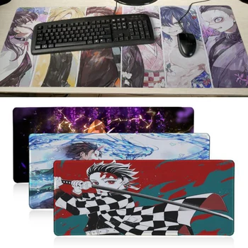 

Kimetsu No Yaiba anime Desktop Pad Game Mousepad gaming mouse pad Speed Keyboard Mouse mat Laptop PC notebook desk pad