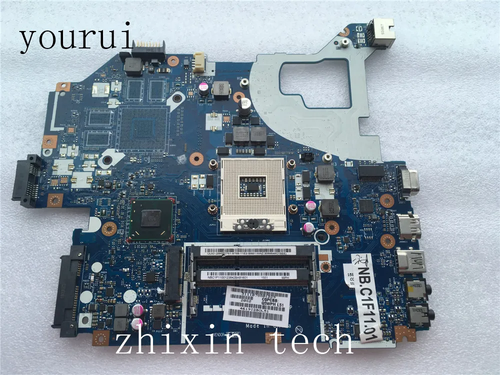 

yourui NB.C1F11.001 For Acer aspire V3-571 laptop motherboard NBC1F11001 Q5WV1 LA-7912P DDR3 Test ok