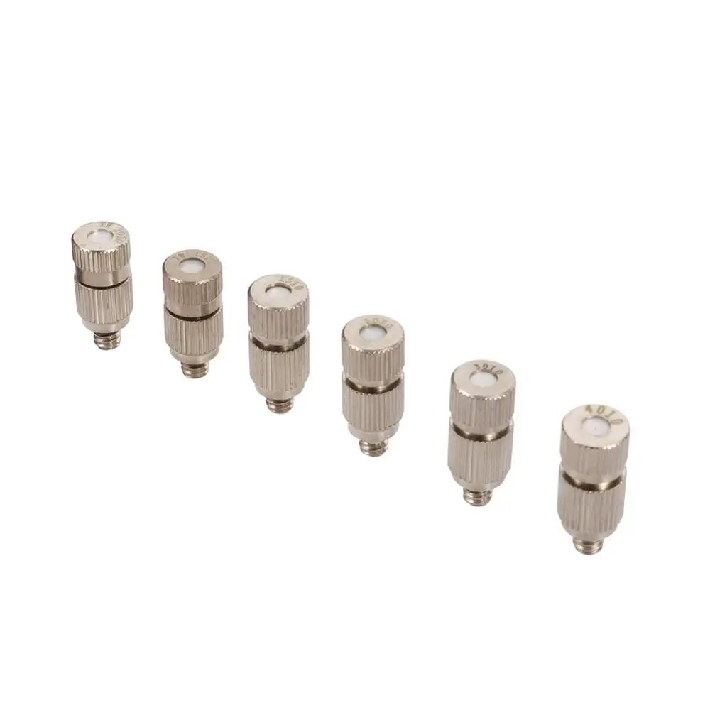 Spray Nozzle 3/16" Thread Brass Misting Nozzle Cooling landscaping Humidify fog spray head Anti-drip fine Atomization Sprayer
