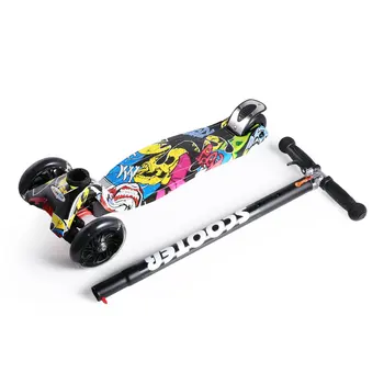

3 Wheels Children's Scooter Cute Boys Girls T-bar Mini Colorful Kick Scooter Children Playing Toy Foot Scooter New Style