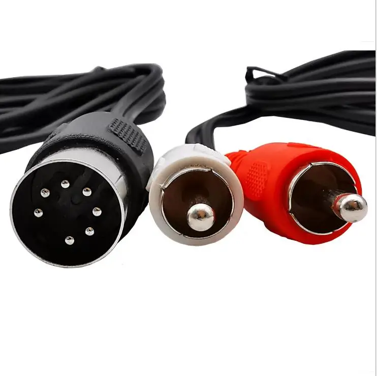 DIN открытый 7Pin революция 2RCA Лотос мужской старомодный аудио оборудование Кабель