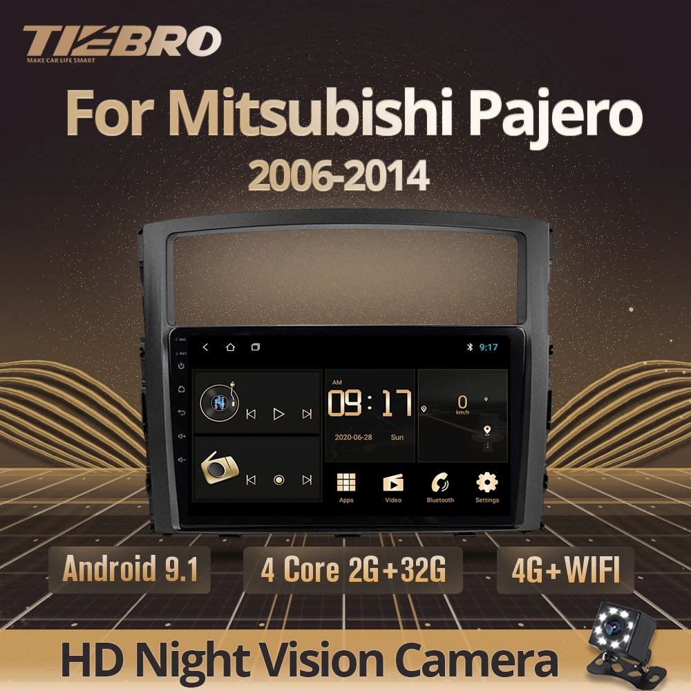 US $108.89 TIEBRO For Mitsubishi Pajero 4 V80 V90 20062014 Car Radio Multimedia Video Player Navigation GPS Android 90 No 2din 2 Din DVD