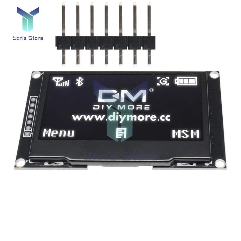 

2.42 inch 2.42" OLED Display Module 128x64 LCD HD Display Screen Board Module IC I2C SPI Serial SSD1309 for Arduino