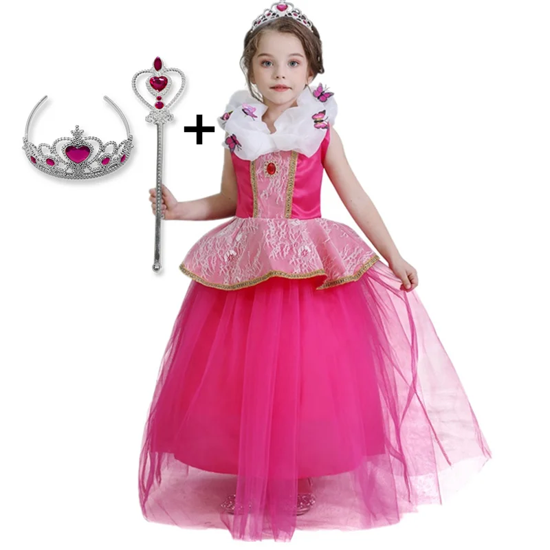 Disfraces y accesorios Disfraces AmzBarley Disfraz Princesa Aurora Vestido  niñas para Halloween Carnival para niñas Muchachas Disfraces Traje de Bella  Durmiente Juguetes y juegos 