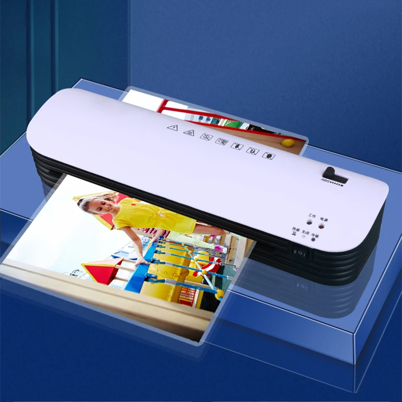 GD290 Photo Laminator A4 Glue Machine Home Small Office Laminator Thermoplastic Sealing Film Machine Commercial Photo Laminating