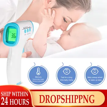 

Contactless Infrared Thermometer Forehead Ear Thermometer Digital Infrared Temporal Thermometer For Kids Adult Dropshipping