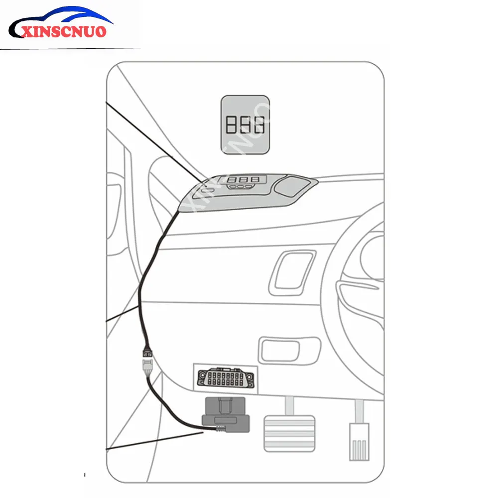 XINSCNUO для Toyota landlander/RAV4 2013 2017 2018 2019 2020 OBD Автомобильный HUD Дисплей проектор лобовое