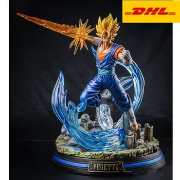 

16" Dragon Ball Statue Son Goku Bust Vegeta Zoarium Full-Length Portrait Original Version GK Action Figure Toy BOX 39CM X368