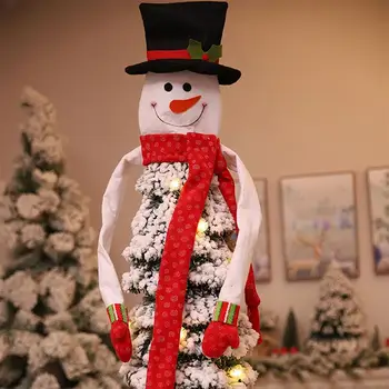 

Snowman Tree Topper Non-Woven Xmas Cartoon Christmas Tree Decoration Christmas Tree Toppers Festival DIY Celebration Indoor