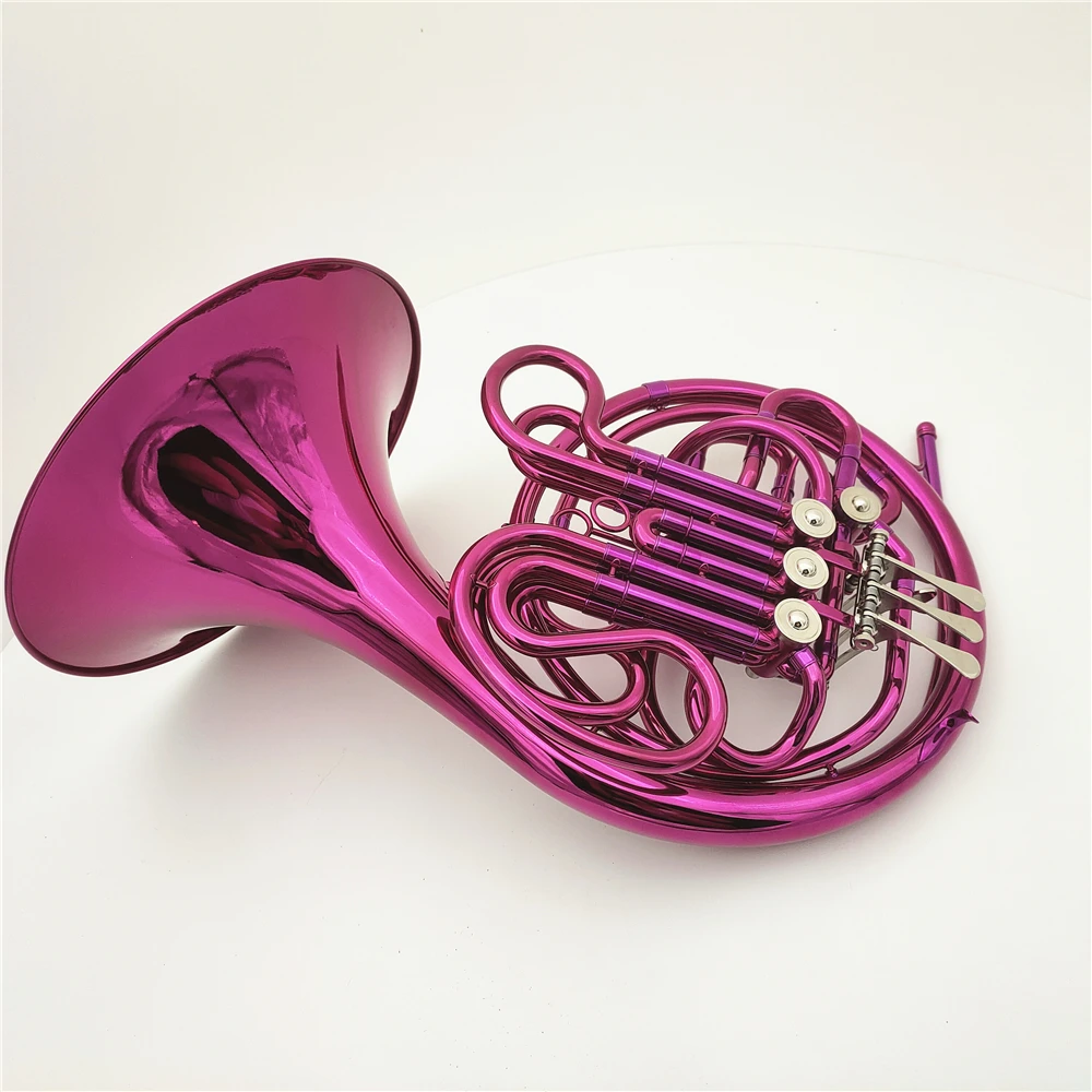 French Horn Bb/F Double Pink 4 Keys with Case