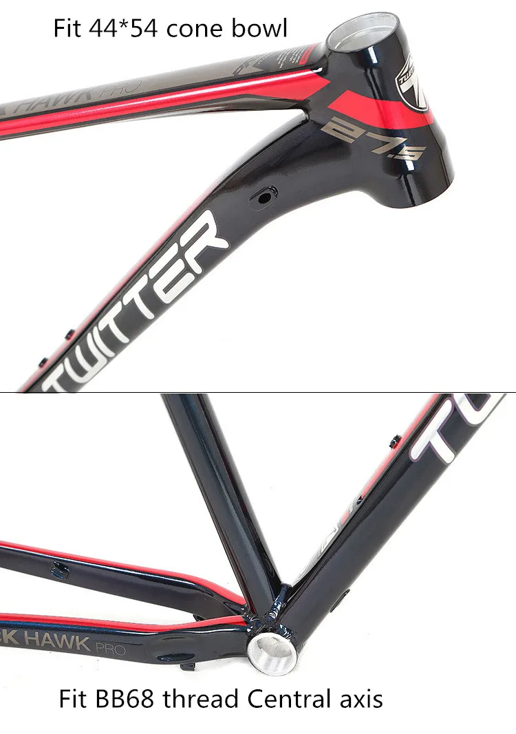 MTB горный велосипед рама из алюминиевого сплава Black Hawk Pro XC внедорожная УФ-наклейка 27,5/29*15,5 дюймов 17 дюймов велосипедная Рама кросс-кантри