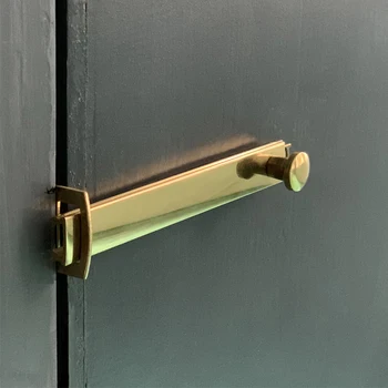 

Brass Door Latch Lock Schuifslot Security Sliding Lock Flush Slide Bolt Gate Hook Loquet Porte Coulissante Targette Verrou