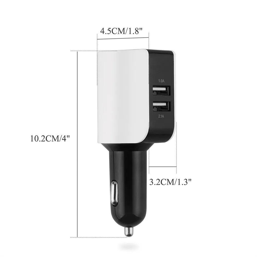 Двойной USB прикуриватель Смарт автомобильное зарядное устройство Напряжение Ток дисплей телефон gps Зарядка адаптер USB 2 способ разветвитель Быстрая зарядка