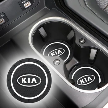 

2pcs Vehicle Water Cup Holder Pad Car Cup Anti Slip For KIA K2 K3 K5 Sorento Sportage Rio Soul cap car styling Auto Accessories