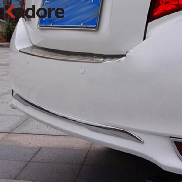 Накладка на крышку багажника для Toyota Vios Yaris 4dr Sedan 2013 2014|abs chrome|rear bumper protector guardchrome car