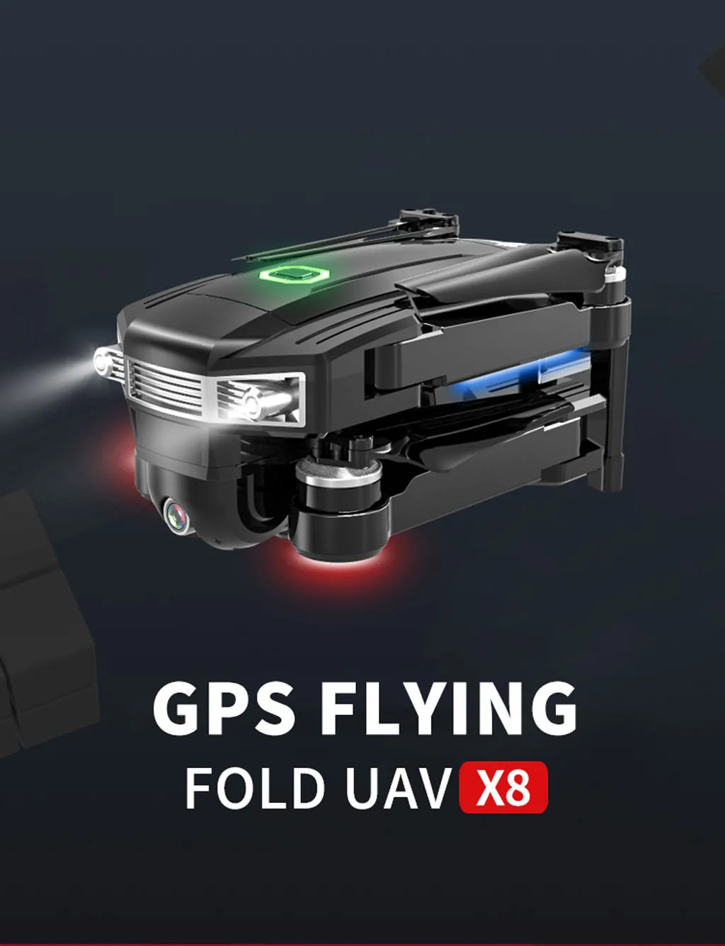 X8 gps Дрон 5G wifi FPV RC Дрон с 4K камерой бесщеточный селфи складной gps/оптический поток позиционирования Hover RC Квадрокоптер