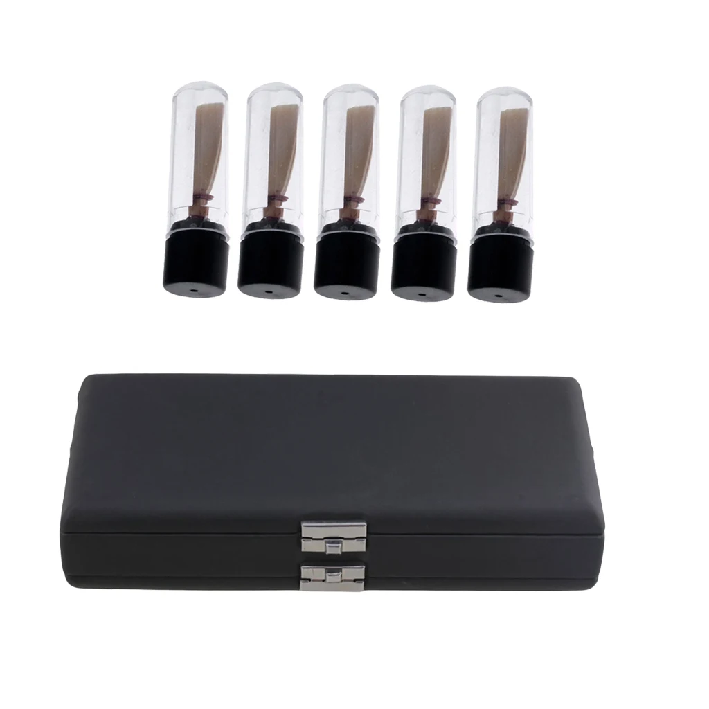 

PU Leather Big Strorage Bassoon Reed Case with 5 Pieces Bassoon Reeds Set