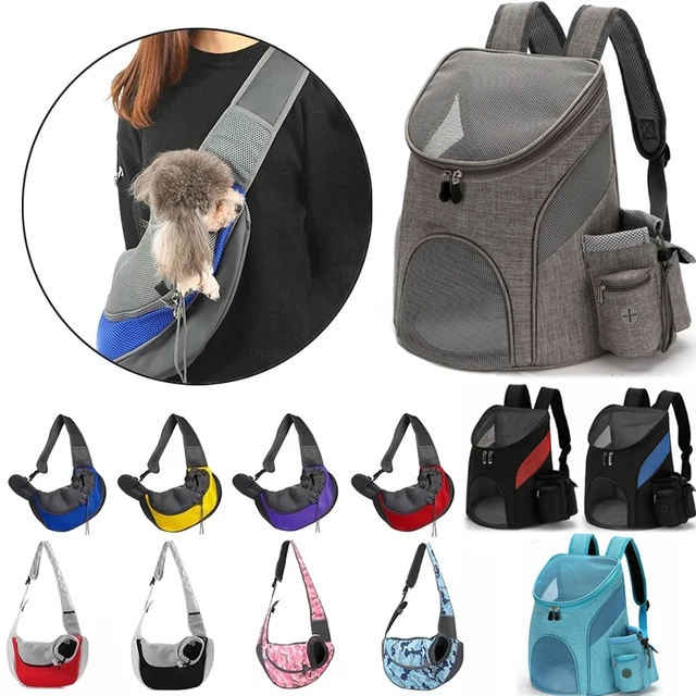 Sac dos en maille pour chien Portable respirant pliable grande capacit transport de chat voyage en