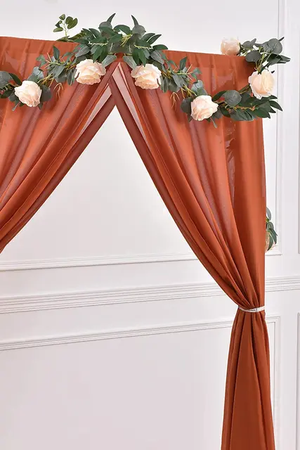 Chemin De Table En Gaze Rustique - 90 X 300 Cm - Rose Pastel - Pour Mariage, Fêtes, Décoration Bohème