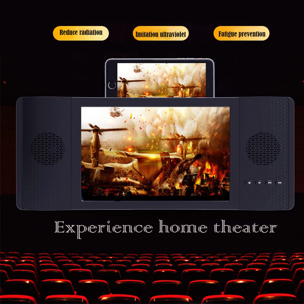 

Mobile Phone HD Projection Bracket with Speaker Adjustable Flexible All Angles Desktop Bracket Movie Video Amplifier FW3