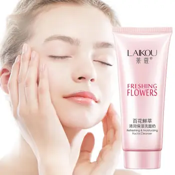 

LAIKOU Aloe Extract Cleanser Nourishing Cleanser Black Head Remove Oil-control Deep Cleansing Foam Shrink Pores Face Care