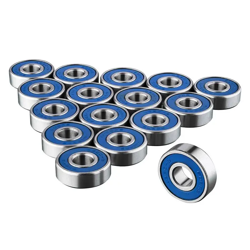 

BEAU-16 x 608RS Skateboard Bearings - Frictionless ABEC 9 Roller Bearing for Skate boards