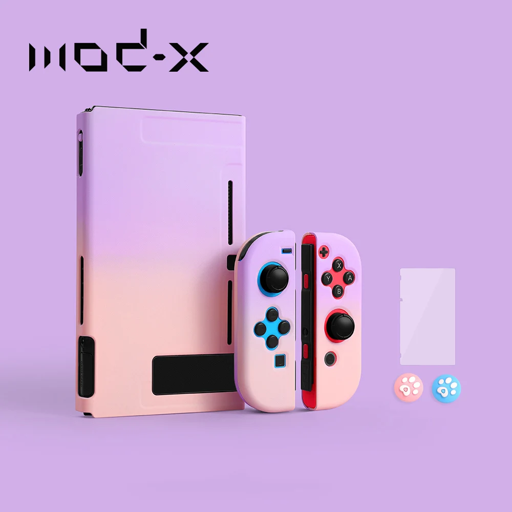 

ModX for Nintendo Nintend Switch Case NS NX Console Protective Hard Case Shell for Nintendos Switch Joy Con Colorful Back Cover