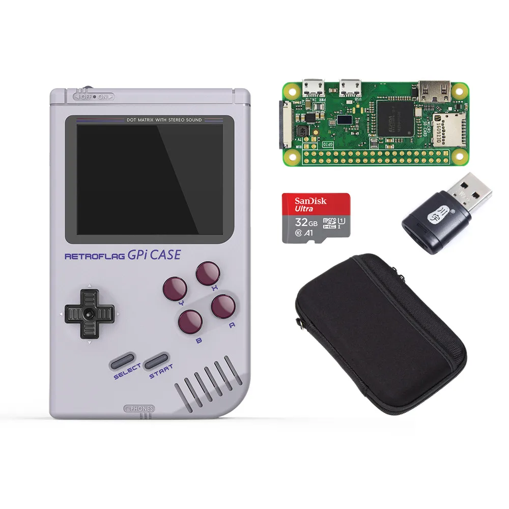 Retroflag Gpi Case Game Console For Raspberry Pi Zero&zero W With Safe