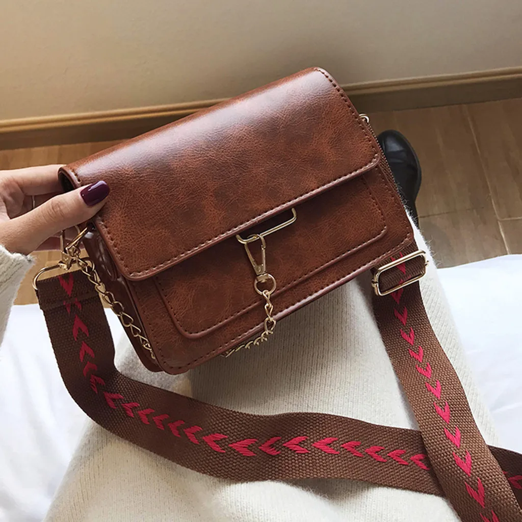 5 # новые винтажные женские модные повседневные кожаные сумки через плечо с