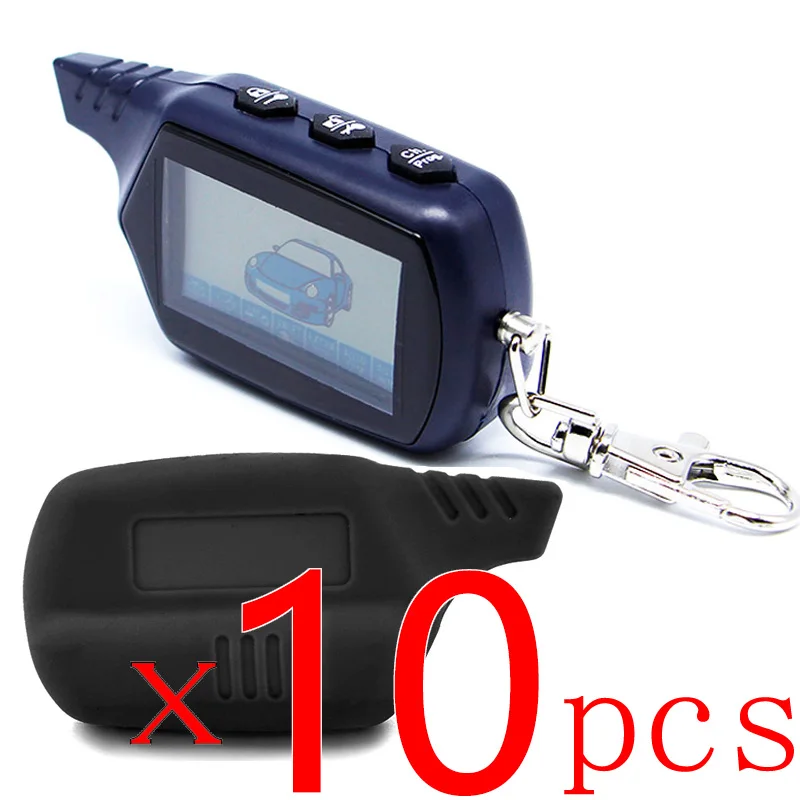 10 шт. Twage Starline B9 2-way lcd пульт дистанционного управления брелок цепь для российской безопасности автомобиля B9 двухсторонняя Автомобильная сигнализация
