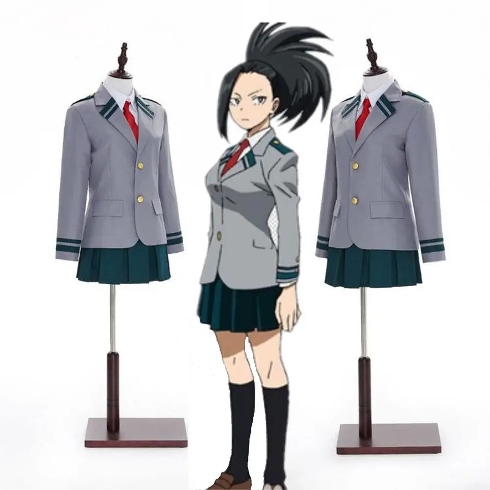 My Boku No Hero academic YAOYOROZU MOMO Ochaco Uraraka Tsuyu/Школьная форма для девочек костюм|Костюмы