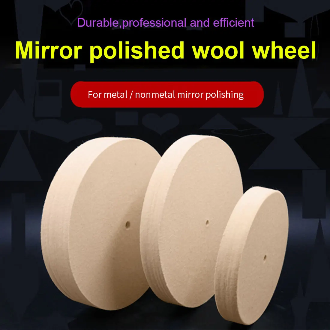 Metal Mirror Grinder Tool Marble Glass Surface Finish Bench Ceramics Wool Felt Polishing Buffing Wheel Jade | Инструменты