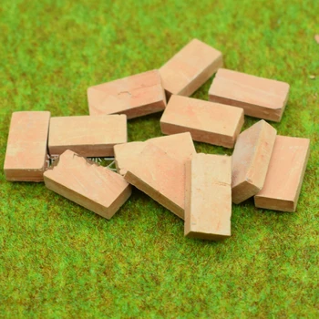 

ZOCDOU DIY Brick Tile Wall Rampart Tank Fortress House Model Small Statue Figurine Crafts Figure Ornament Miniatures Decor