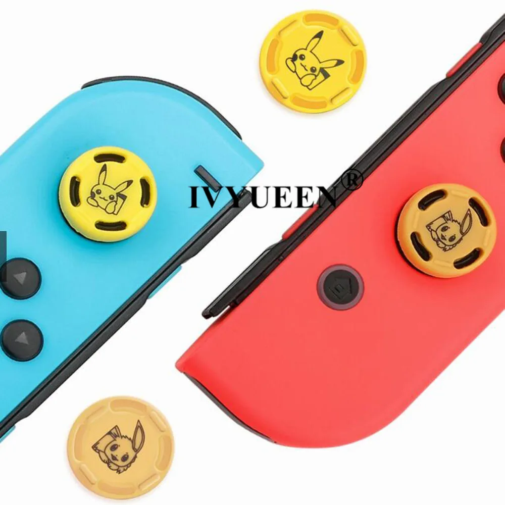 IVYUEEN, 2 шт., для Joy Con, джойстик для пальца, накладка, чехол, аналоговая палка, колпачки для kingd Switch Lite Mini NS Joy-Con, контроллер
