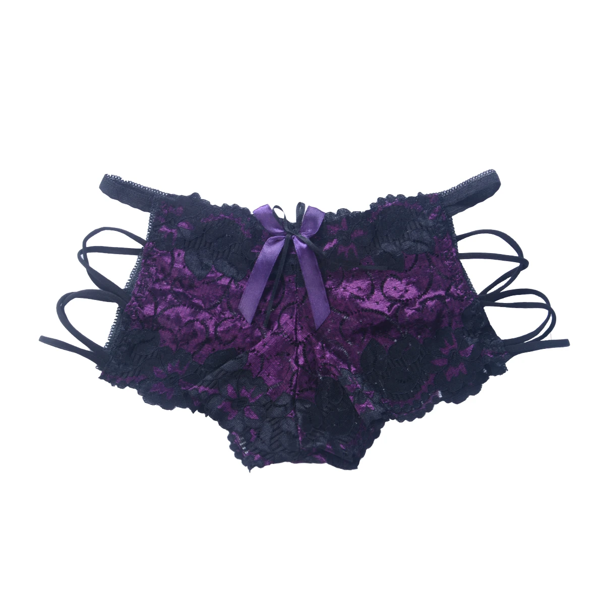 purple Женские стринги, трусики, кружевные стринги, нижнее белье, трусики - Цвет: purple
