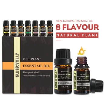 

Brand Sweetvally 8pcs Bergamot Citronella Grapefruit Cinnamon Orange 10ml Fragrance Oil 10ml Essential Oils Set