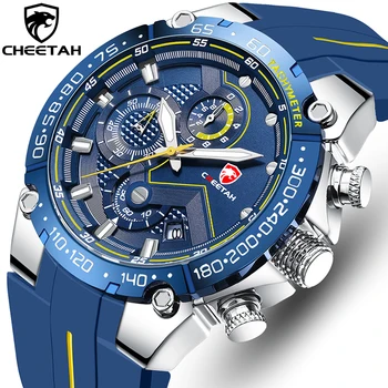 CHEETAH - Reloj de Pulsera para Hombre, accesorio de estilo deportivo, cronógrafo de cuarzo, resistente al agua, de marca lujosa, novedad