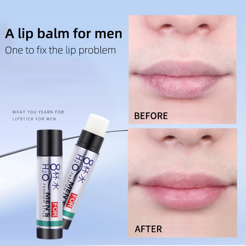 Hyaluronic кислота стиль мужской увлажняющий бальзам для губ оранжевый аромат Chapped губы помада для мужчин
