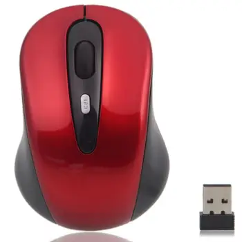 

2.4G Wireless Mouse Red Ergonomic Design Wireless Mouse For PC Laptop Notebook Office Supplies