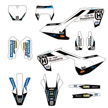 

Motorcycle Graphic Decals Stickers dekor KITS For Husqvarna TC FC TX FX FS 2016-2018 TE FE 125-450 2017 2018 2019