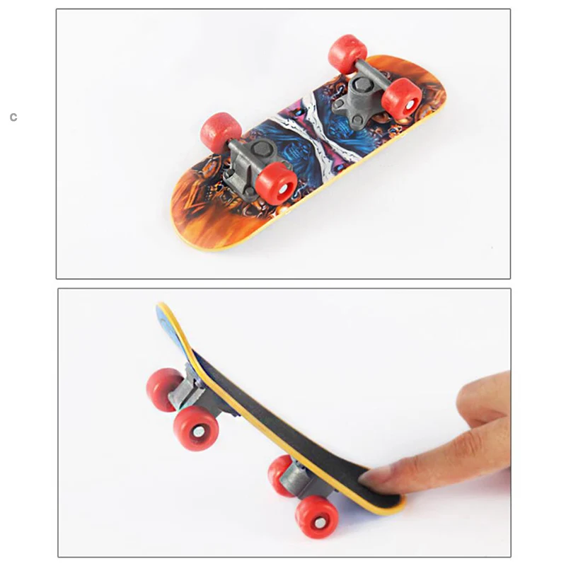 3 PCS Fingerboard Finger Scooter Mini Skateboard Deck lega/plastica Antistress Tech staffa pannello Desktop Non giocattoli Training