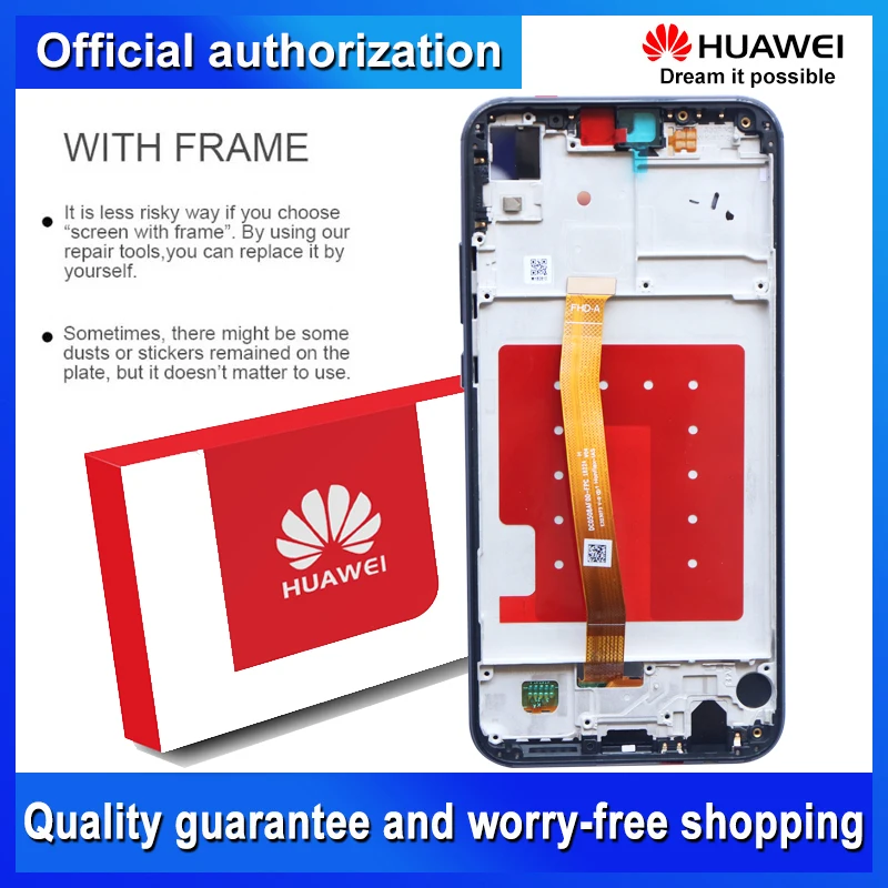 5,84 ''ЖК-дисплей с рамкой для huawei P20 Lite Nova 3e ЖК-дисплей кодирующий преобразователь сенсорного экрана в сборе ANE-LX1 ANE-LX3