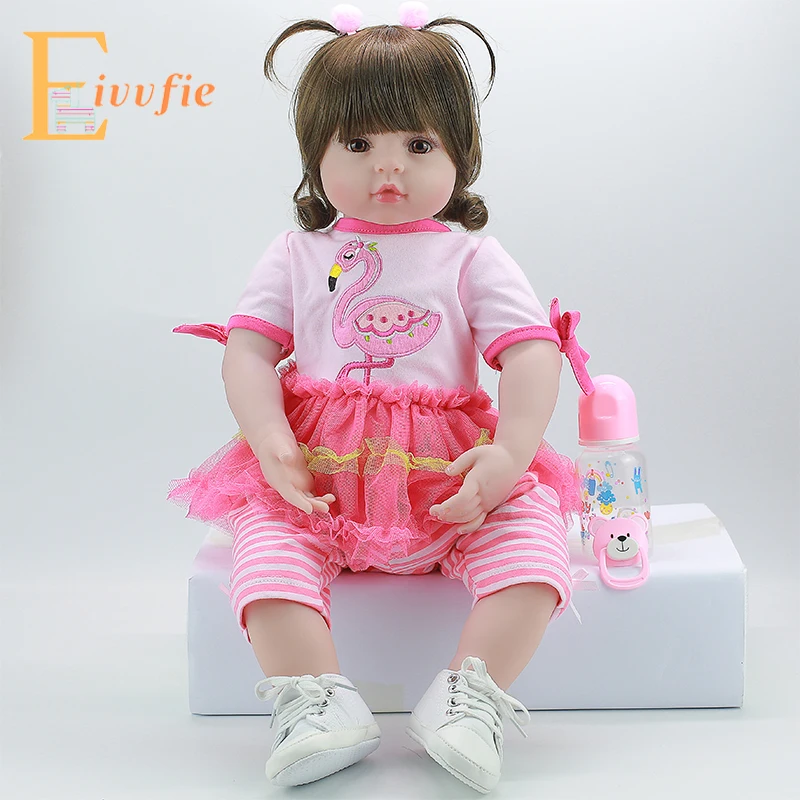 

22‘’ bebe reborn doll 58cm cute silicone reborn boncas realistic toy boy girl Christmas birthday gift toy