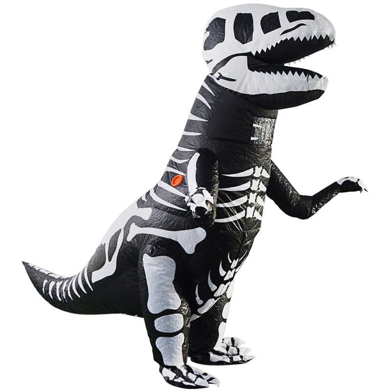 

blow-up inflatable children realistic skeleton dinosaur costume