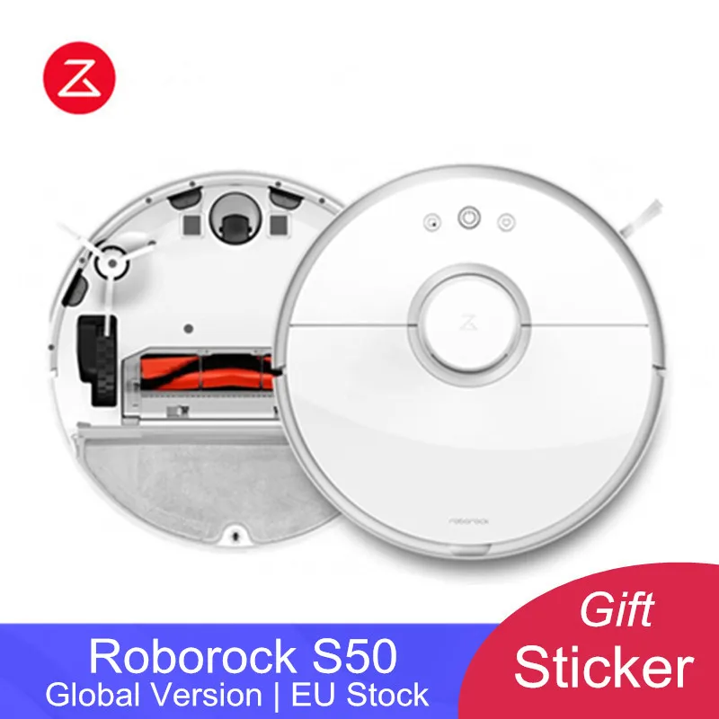 Versione internazionale mihome Roborock S50 Robot Aspirapolvere 2 WIFI APP  di Controllo Bagnato Mop Intelligente Pianificato di Pulizia con Serbatoio  di Acqua|robot vacuum|robot vacuum cleanervacuum cleaner - AliExpress