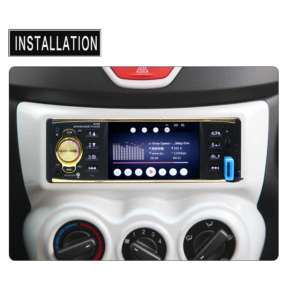 Автомагнитола 1Din MP5 HD мультимедийная Поддержка USB/AUX/FM камера заднего вида Bluetooth Handsfree руль пульт дистанционного управления