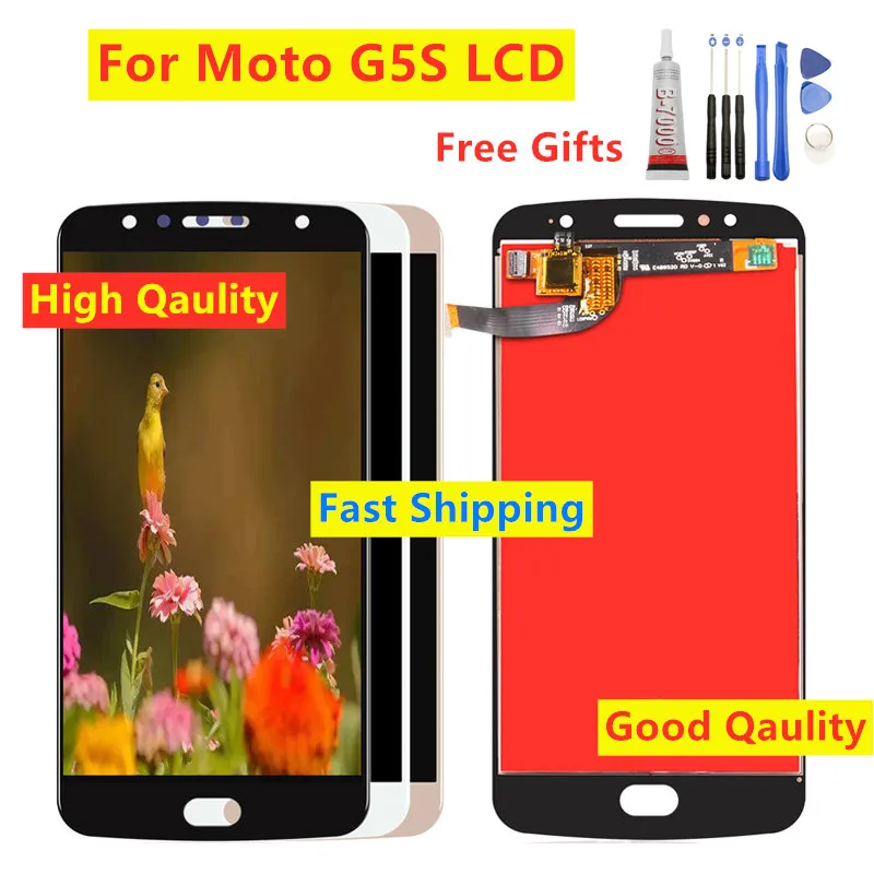 5," lcd для Motorola Moto G5S XT1793 XT1794 XT1792 дисплей сенсорный экран для Moto G5S ЖК-экран дигитайзер сборка Замена