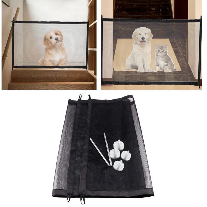 Magic Gate font b Pet b font Dog Gate The Ingenious Mesh Magic font b Pet